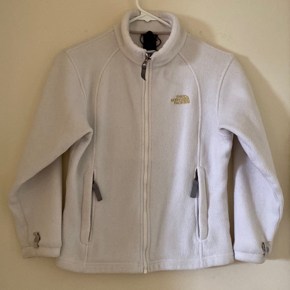 The Northface Girls Medium Fleece Jacket Cream - Picture 1 of 8